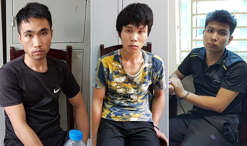 Các đối tượng cướp giật tại Hà Nội bị sa lưới, với nhiều vũ khí nóng