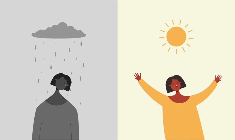 Dấu hiệu thời tiết và cách điều trị trầm cảm
