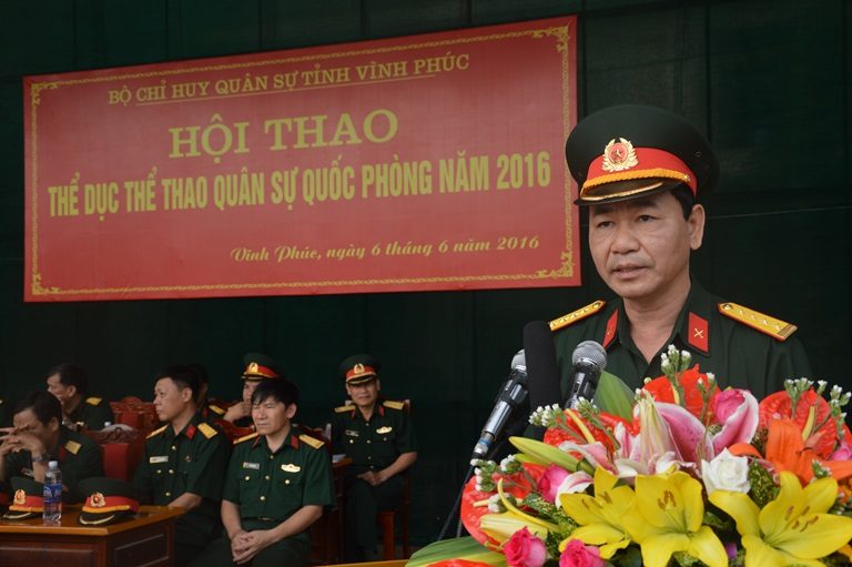 Vĩnh Phúc khai mạc Hội thao Thể dục thể thao quân sự, quốc phòng năm 2016